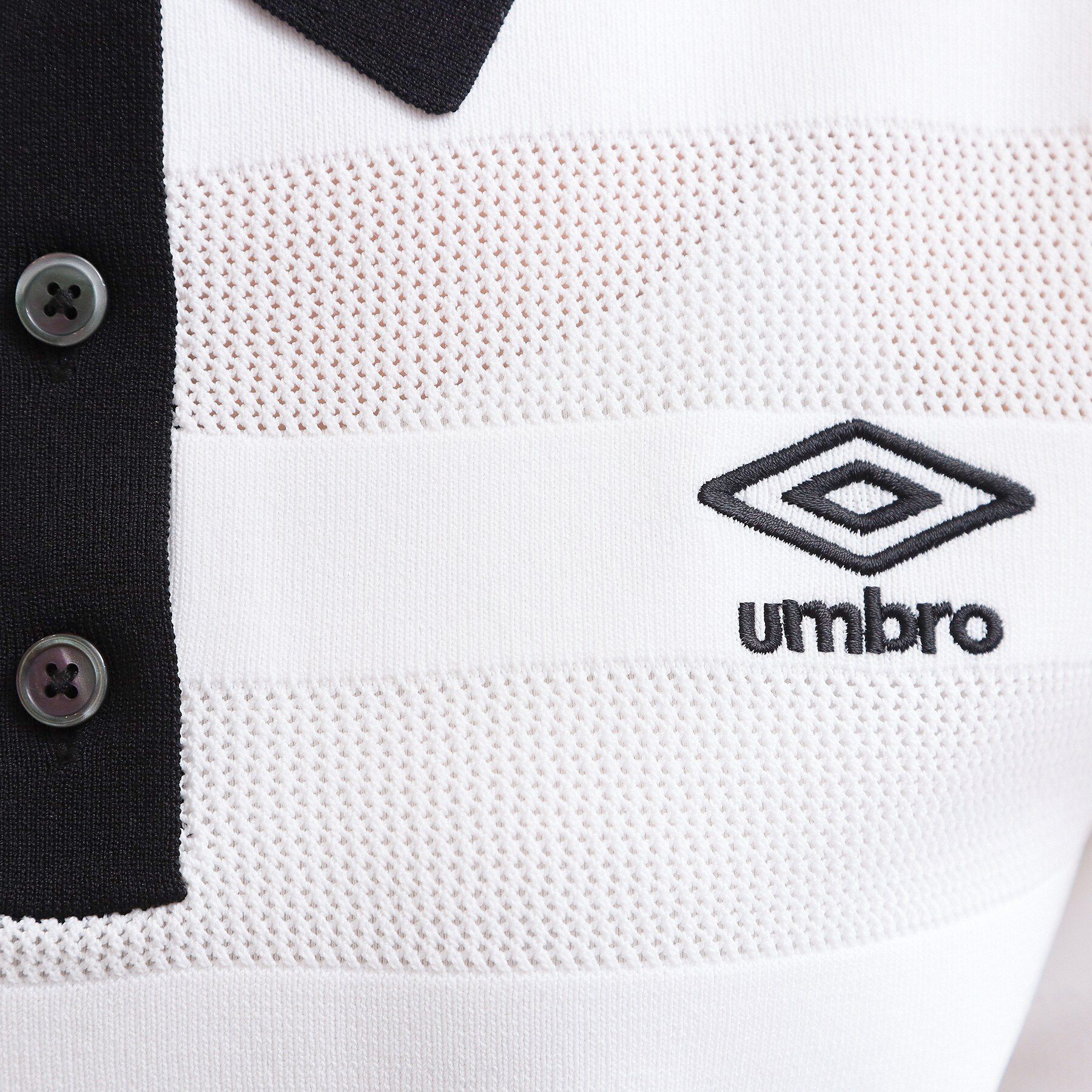 OPAQUE.CLIP「◆【umbro／アンブロ】メッシュボーダー配色ポロニット」|ニット・セーター|