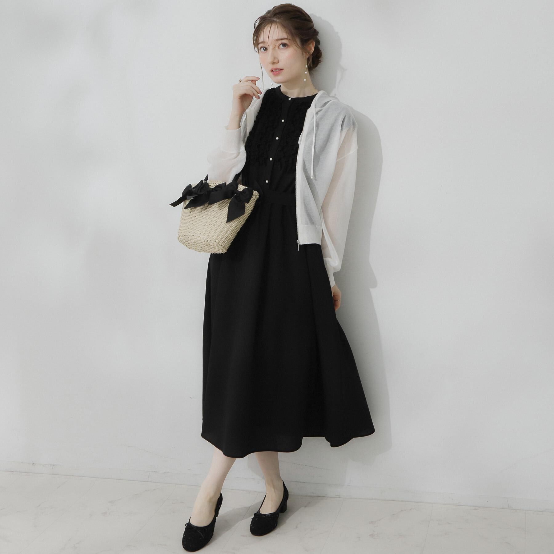 Couture broach「【洗える】LEVITAジップアップフーディー」|カーディガン|