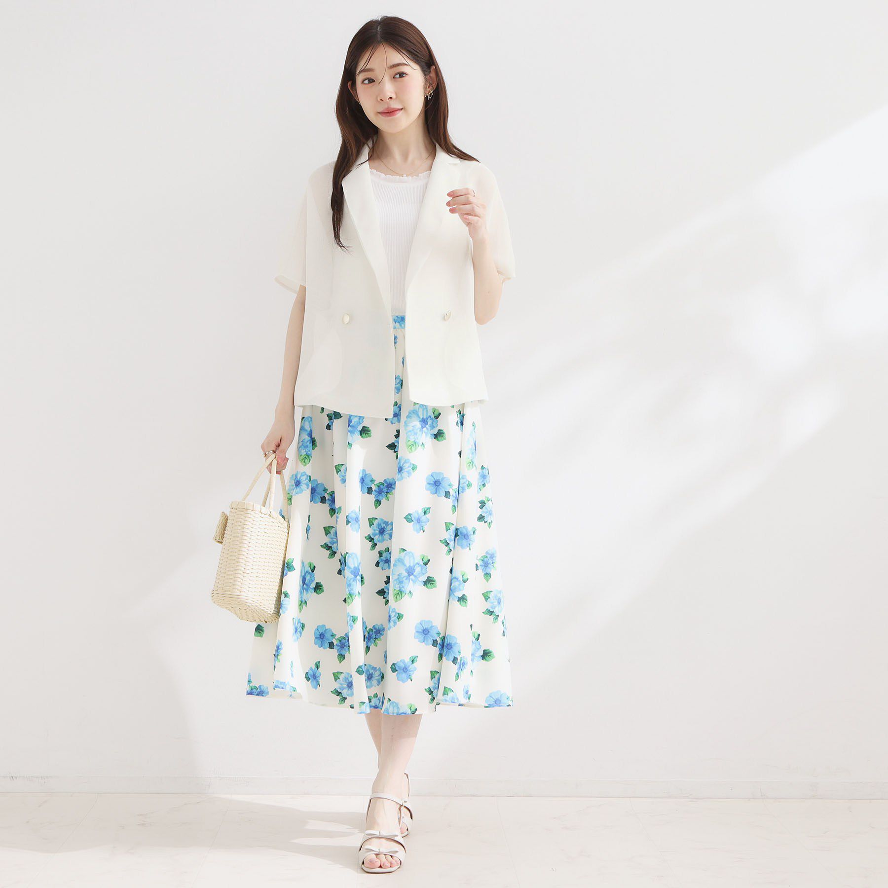 Couture broach「【洗える】メッシュ調 半袖ジャケット」|テーラードジャケット|