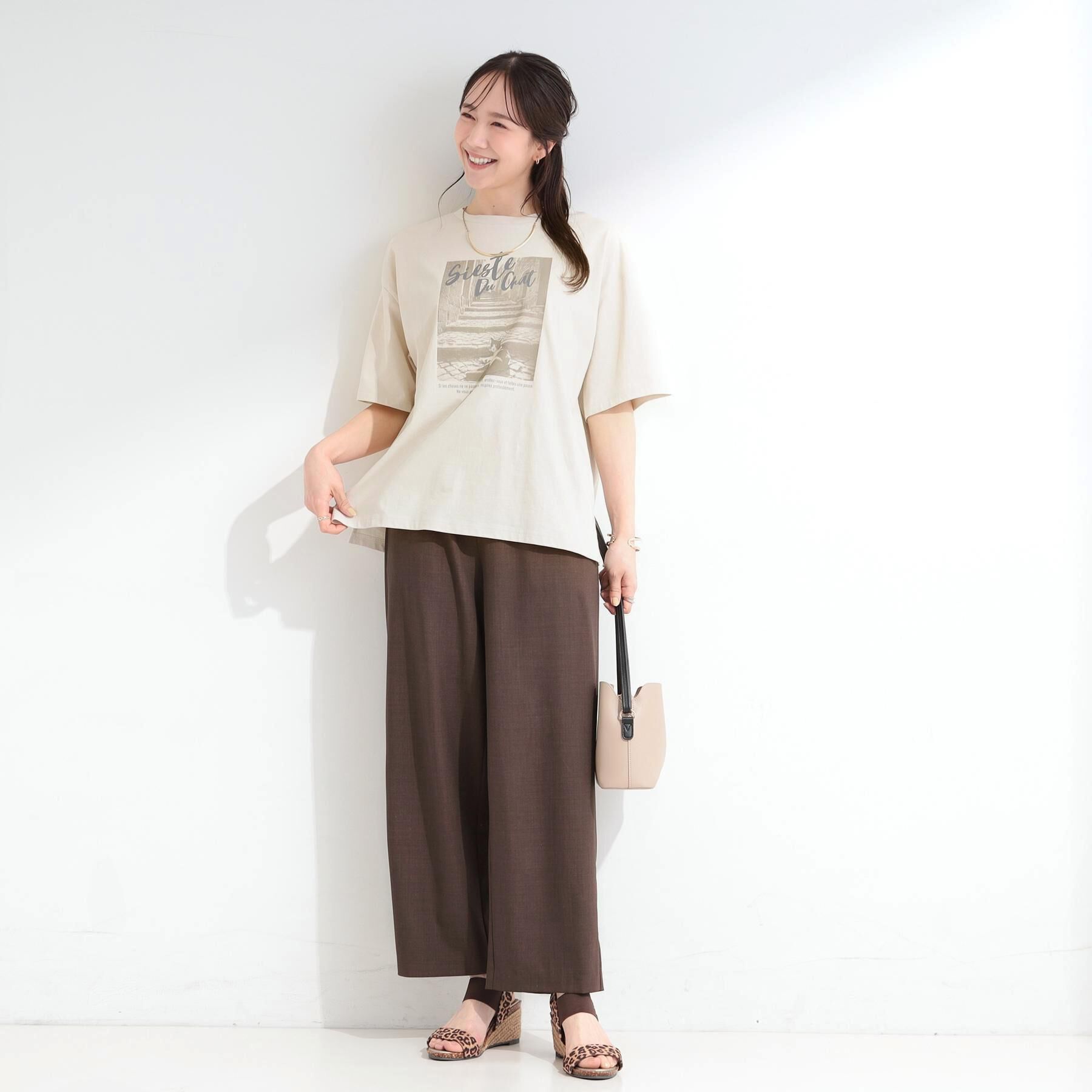 SHOO･LA･RUE「【綿100％/S-LL/プチプラ】選べる3柄 プリントアソートTシャツ」|Tシャツ・カットソー|