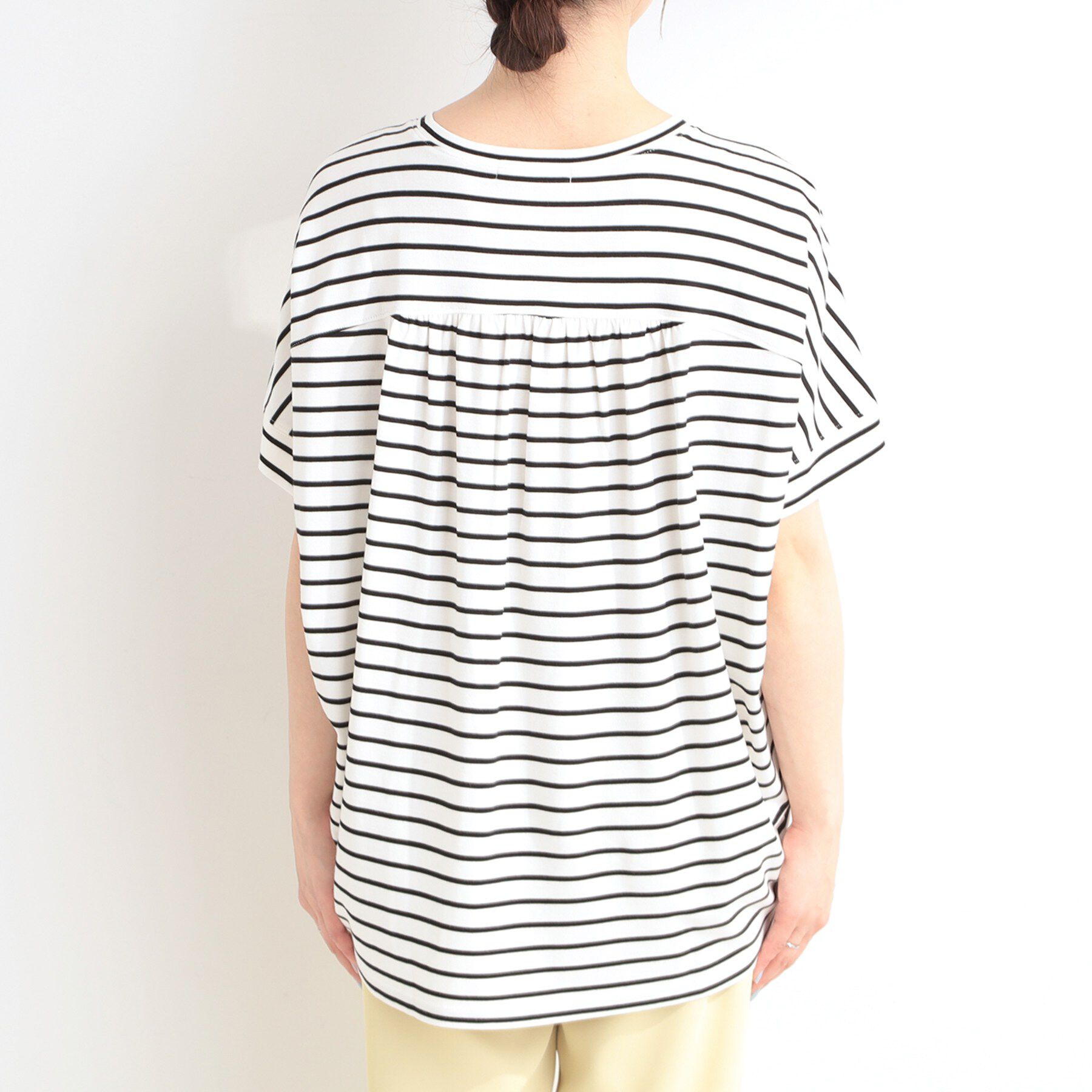 SHOO･LA･RUE「【ひんやり/UV/S-LL/体型カバー】ゆるっとインせず決まる ひやとろドルマンTシャツ」|Tシャツ・カットソー|