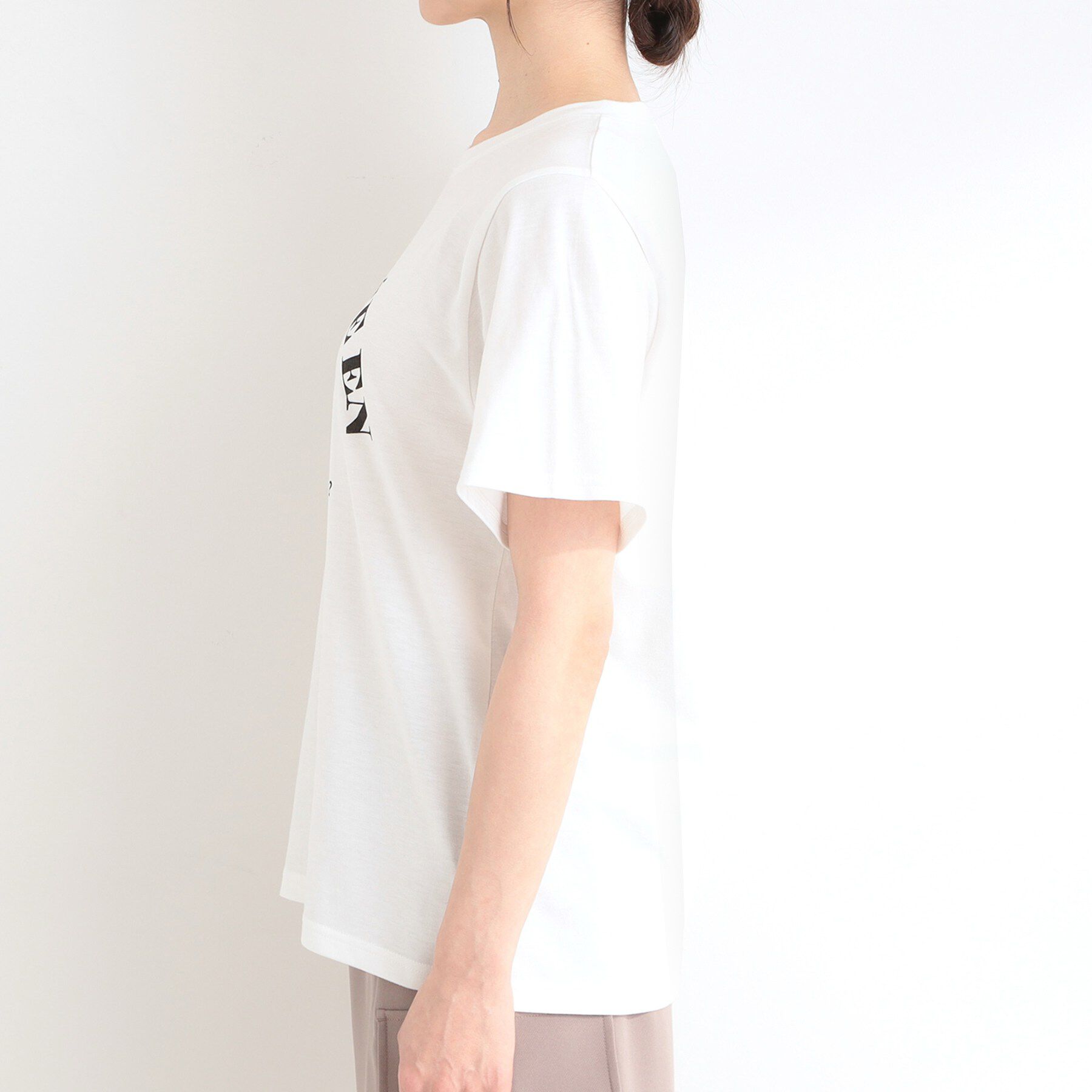 SHOO･LA･RUE「【2点セット/洗濯機可/S-LL】時短でこなれ見え カーデにもなる2WAYメッシュニット+半袖ロゴT」|その他|