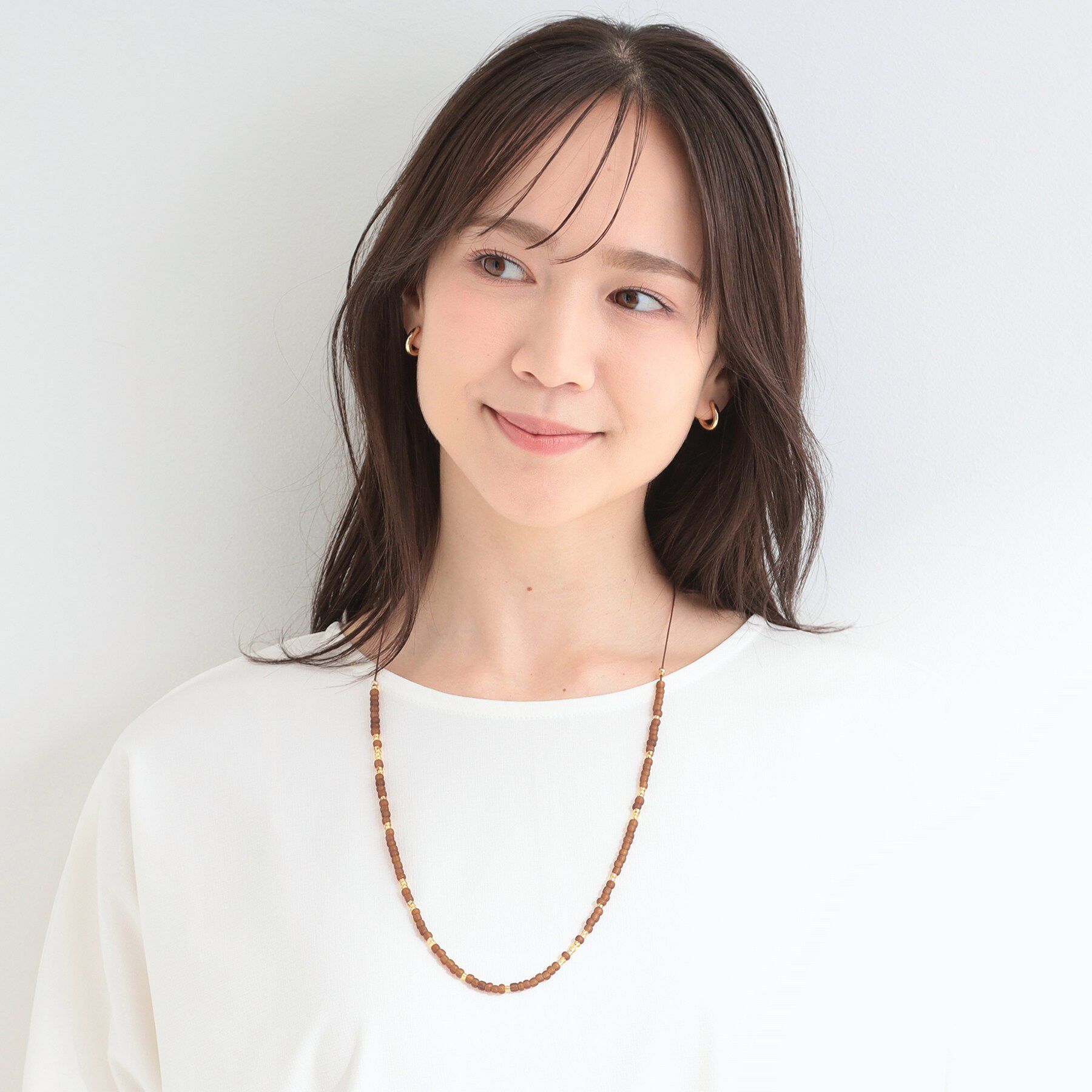 SHOO･LA･RUE「紐ビーズネックレス」|ネックレス|