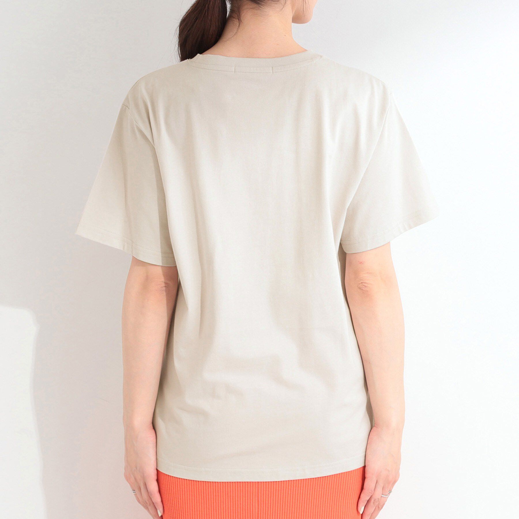 SHOO･LA･RUE「【ひんやり/洗濯機可/S-LL】夏に快適サラサラ感 大人のひんやりプリントTシャツ」|Tシャツ・カットソー|