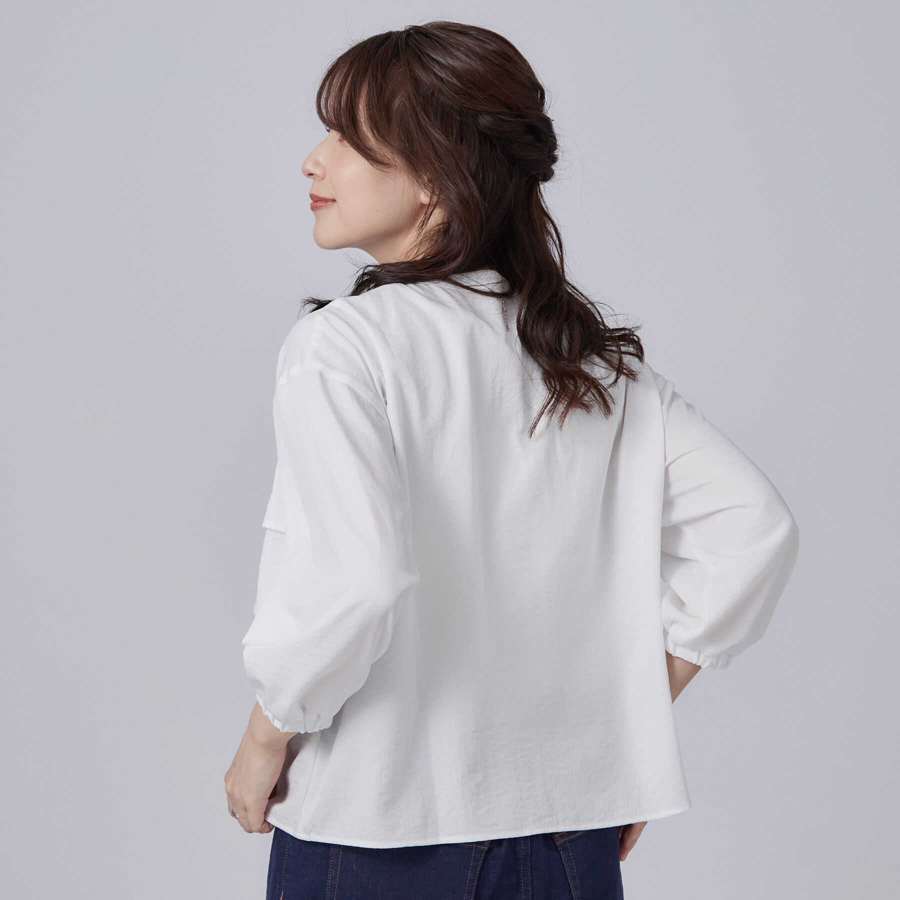SHOO･LA･RUE「フロントティアードブラウス」|シャツ・ブラウス|