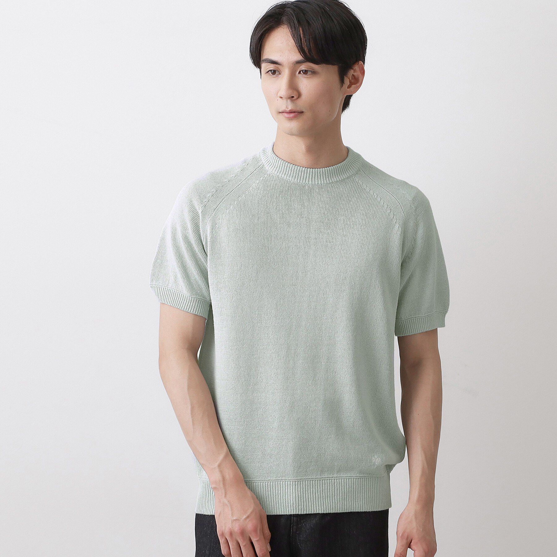 Dessin「ペーパーブレンドニットTシャツ」|ニット・セーター|