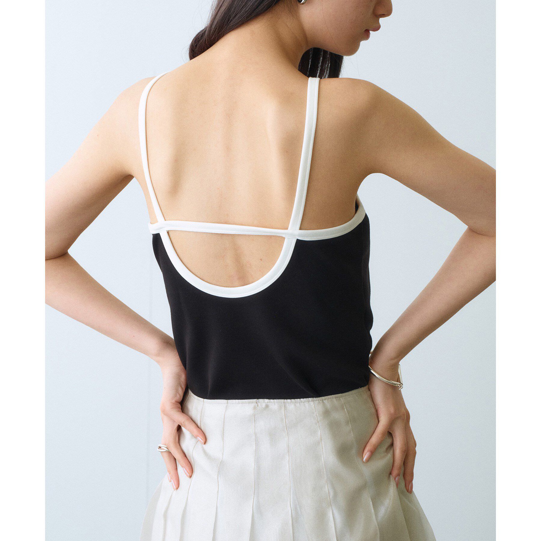 CODE A「【Cup-in】design cut camisole」|キャミソール|