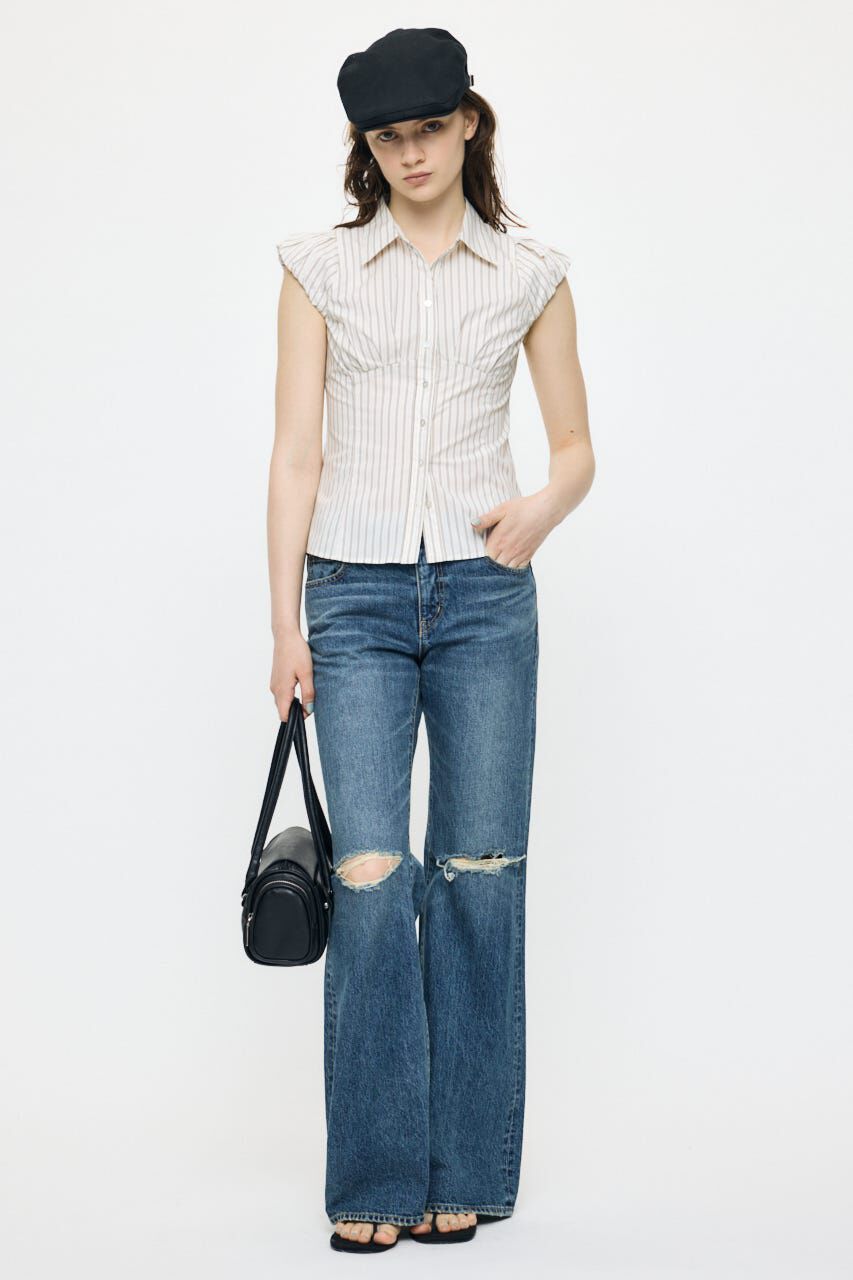 MOUSSY「PUFF CAP SLEEVE ブラウス」|シャツ・ブラウス|