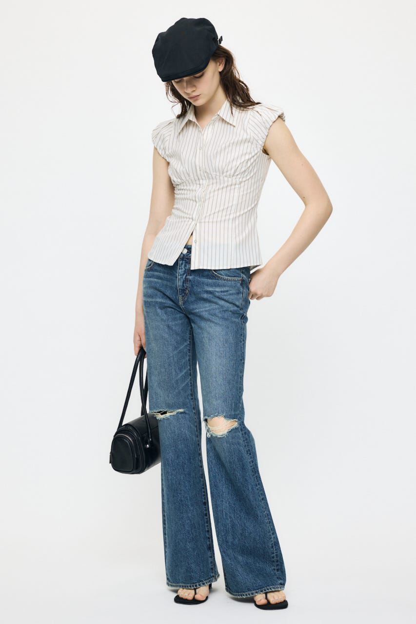 MOUSSY「PUFF CAP SLEEVE ブラウス」|シャツ・ブラウス|