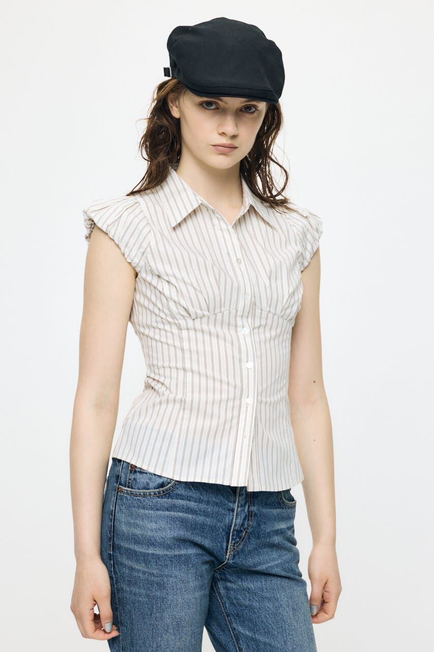 MOUSSY「PUFF CAP SLEEVE ブラウス」|シャツ・ブラウス|