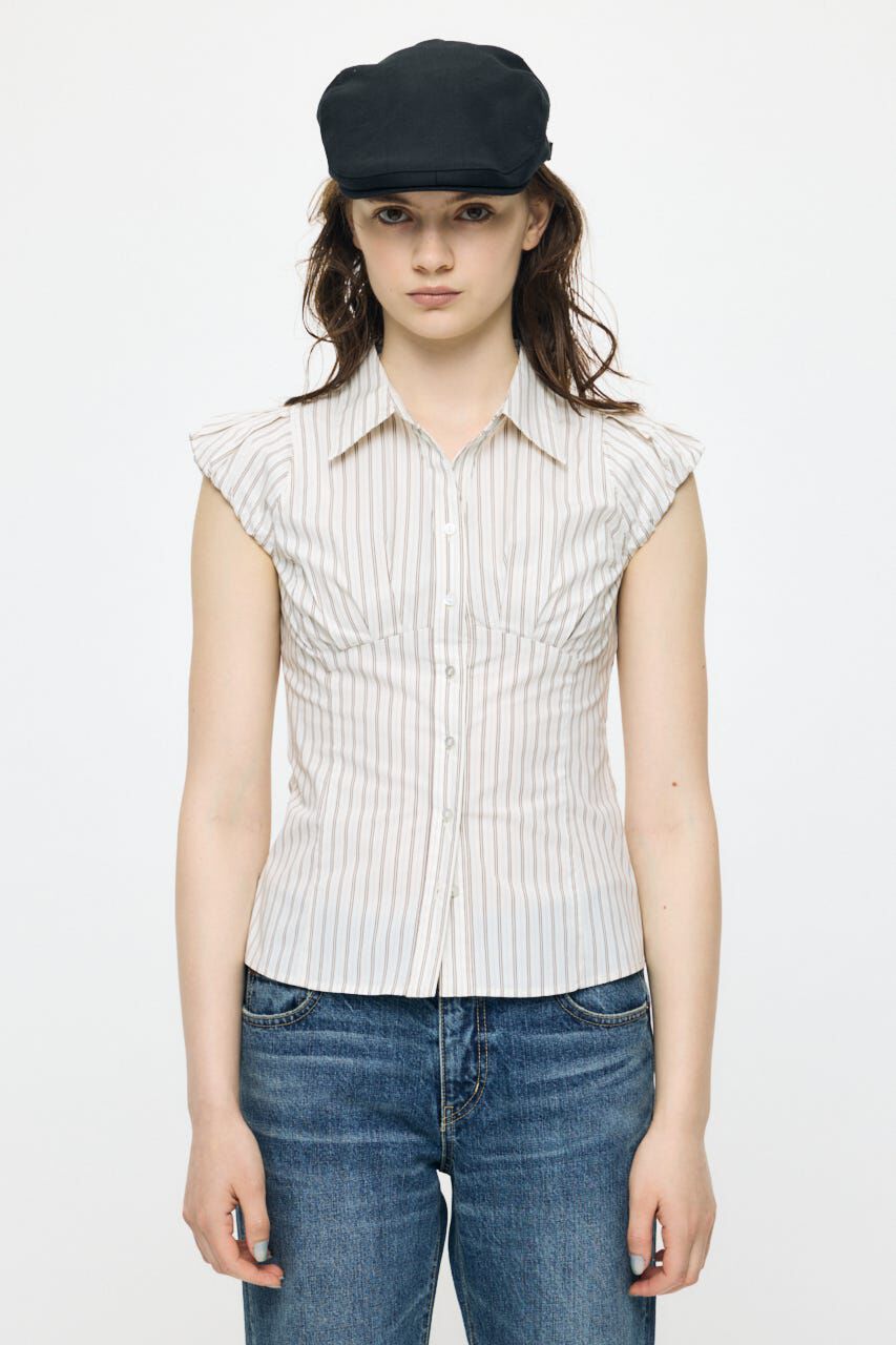 MOUSSY「PUFF CAP SLEEVE ブラウス」|シャツ・ブラウス|