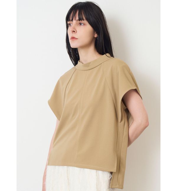 ELENDEEK「CURVE SLEEVE CS」|Tシャツ・カットソー|ベージュ