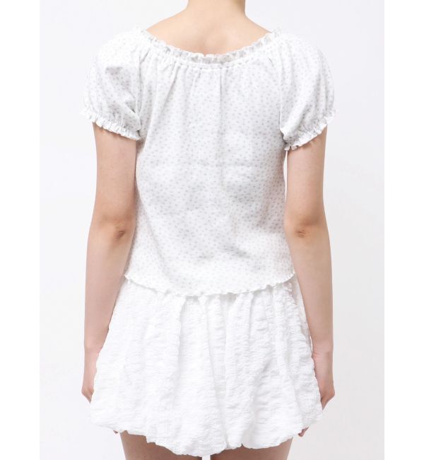 merry jenny「petit flower pure neck tee」|Tシャツ・カットソー|