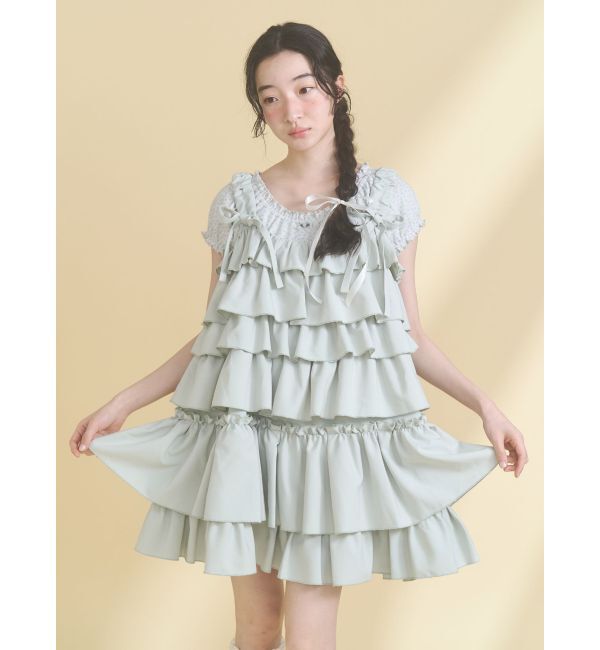 merry jenny「petit flower pure neck tee」|Tシャツ・カットソー|