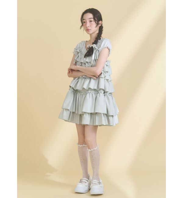 merry jenny「petit flower pure neck tee」|Tシャツ・カットソー|