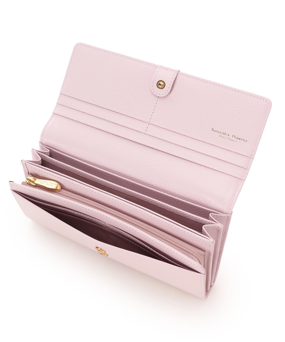 Samantha Thavasa Petit Choice「エレガントフラワーかぶせ長財布」|財布|