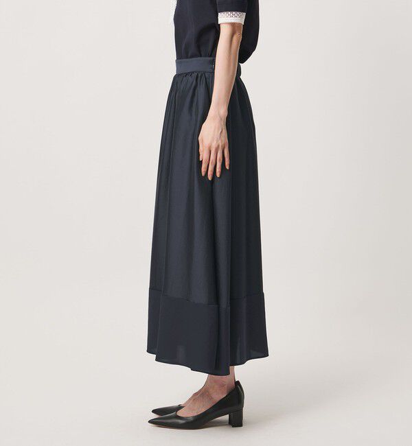 UNITED ARROWS「シルキー ギャザー スカート ‐ウォッシャブル‐」|スカート|