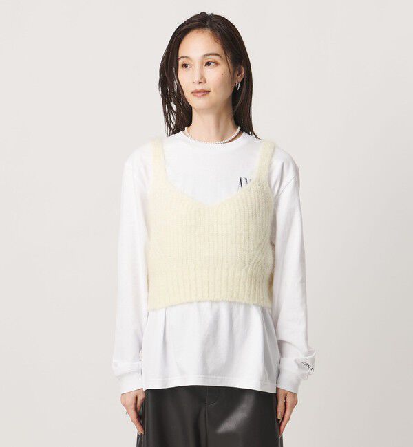 UNITED ARROWS「モヘヤ アゼ キャミソール ニット」|ニット・セーター|