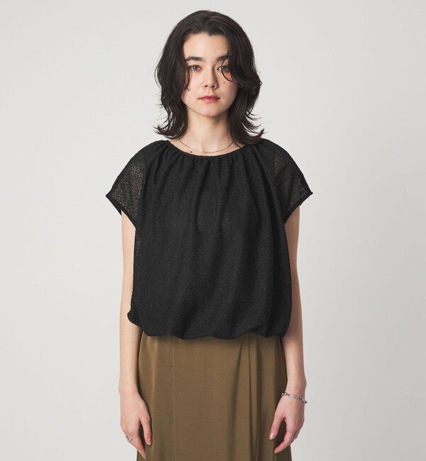 UNITED ARROWS green label relaxing「ラッセルレース スソバルーン カットソー」|Tシャツ・カットソー|