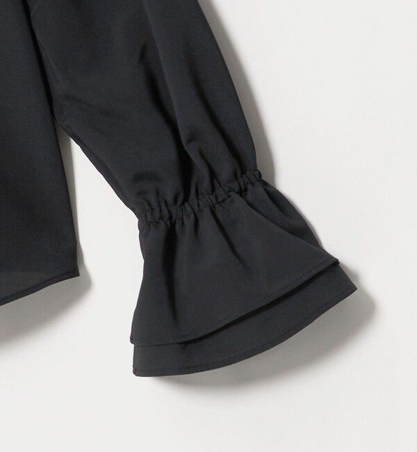 UNITED ARROWS green label relaxing「フリルカラー ブラウス マシンウォッシャブル 吸水速乾」|シャツ・ブラウス|
