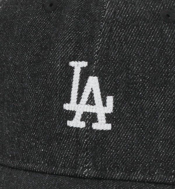 UNITED ARROWS green label relaxing「【別注】＜NEW ERA＞9TWENTY ダメージ デニム LA キャップ ブラック」|キャップ・キャスケット|