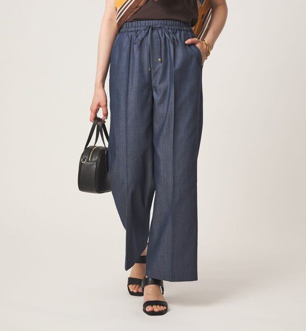 UNITED ARROWS green label relaxing「［size SHORT/TALLあり］ライト デニム ニーハイフレア パンツ 2」|その他|