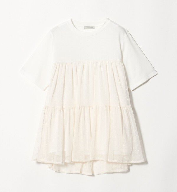 UNITED ARROWS green label relaxing「ドットチュール ティアード プルオーバー カットソー」|Tシャツ・カットソー|