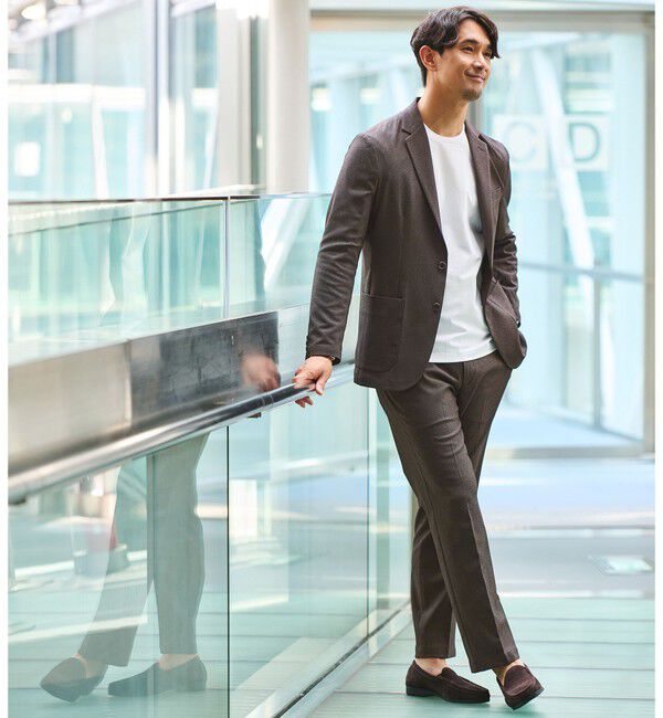 UNITED ARROWS green label relaxing「【WEB限定】JUST fit WORKIST セットアップ -ストレッチ-」|スーツ|DK.BROWN