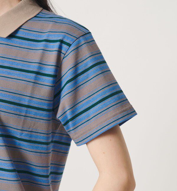 BEAUTY&YOUTH UNITED ARROWS「【WEB限定】マルチボーダー ポロカラーTシャツ」|Tシャツ・カットソー|