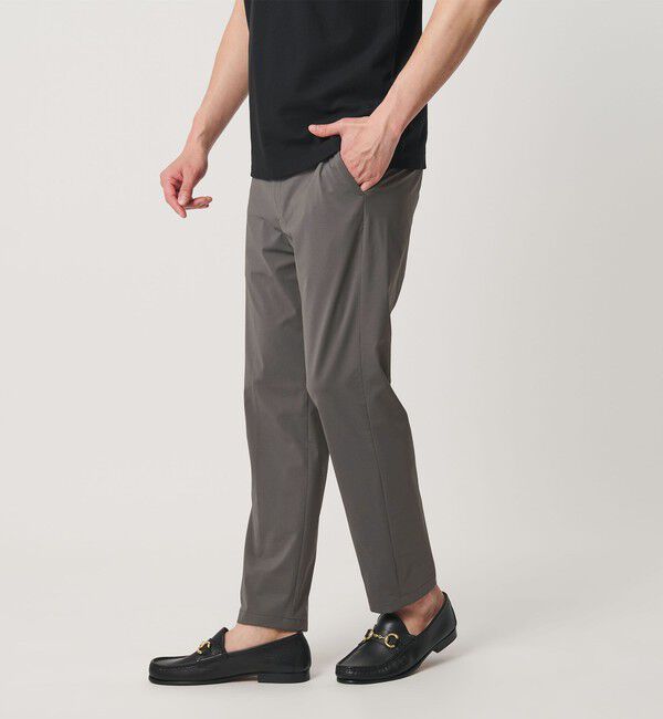 BEAUTY&YOUTH UNITED ARROWS「【WEB限定 WARDROBE SMART】クール トリコット アンクルパンツ 【接触冷感】」|スラックス|DK.GRAY