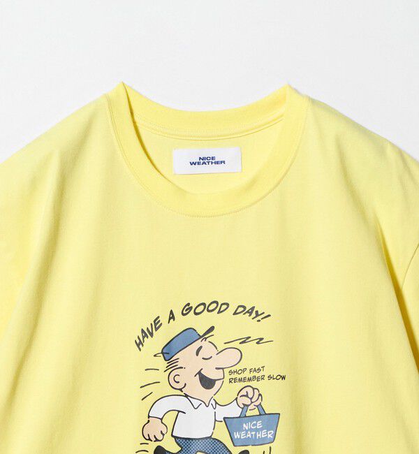 NICE WEATHER「＜NICE WEATHER＞アイコニックプリント Tシャツ」|Tシャツ・カットソー|