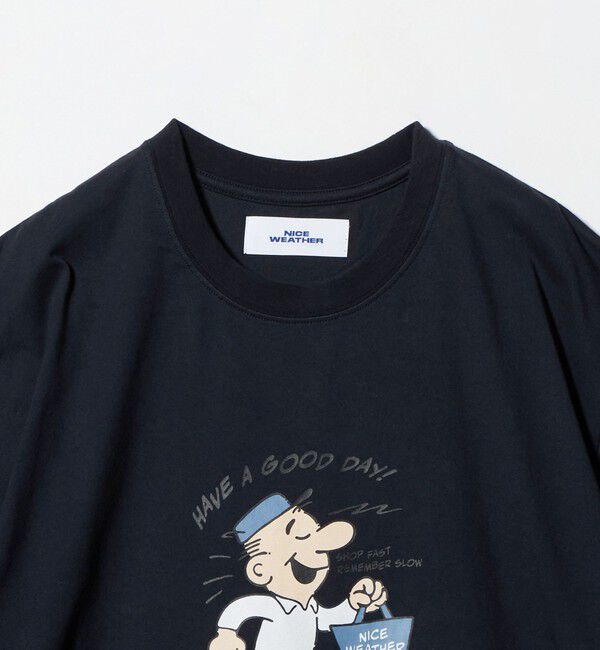 NICE WEATHER「＜NICE WEATHER＞アイコニックプリント Tシャツ」|Tシャツ・カットソー|