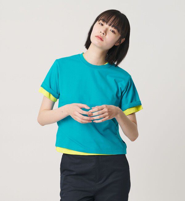 NICE WEATHER「＜NICE WEATHER＞ソリッド ショートスリーブ Tシャツ」|Tシャツ・カットソー|