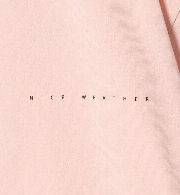 NICE WEATHER「＜NICE WEATHER＞フォトバックプリント Tシャツ」|Tシャツ・カットソー|