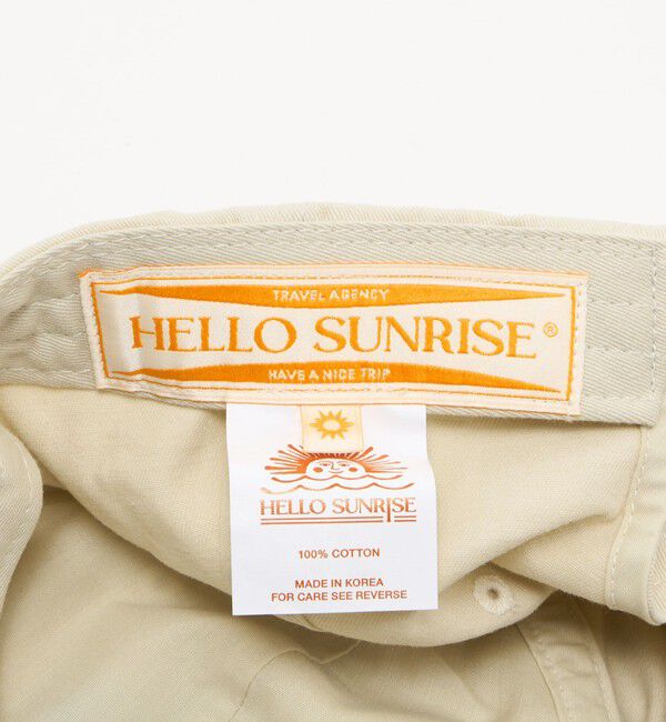 NICE WEATHER「【別注】＜HELLO SUNRISE＞ ロゴ ベースボールキャップ」|キャップ・キャスケット|