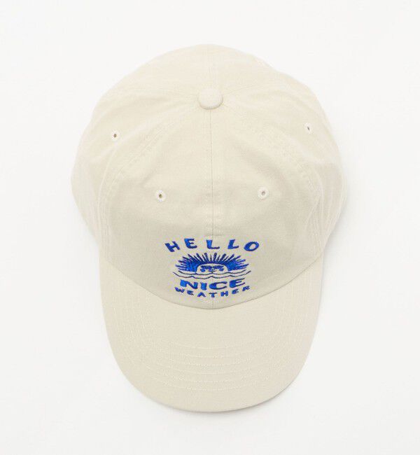 NICE WEATHER「【別注】＜HELLO SUNRISE＞ ロゴ ベースボールキャップ」|キャップ・キャスケット|