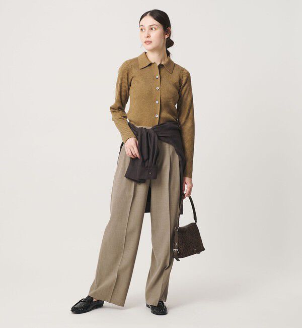 BEAUTY&YOUTH UNITED ARROWS「ポリエステルブレンド ２タック タブワイドパンツ ウォッシャブル 防シワ」|その他|