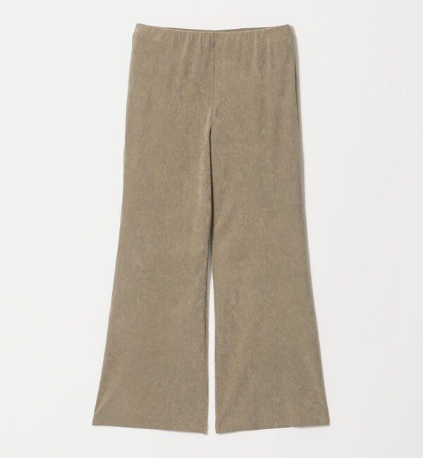 BEAUTY&YOUTH UNITED ARROWS「スエードライク フレアパンツ ウォッシャブル」|チノ|BEIGE