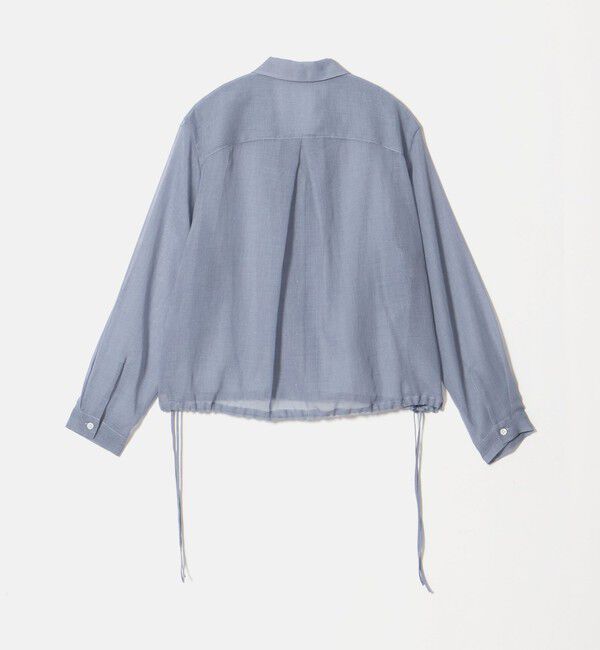 BEAUTY&YOUTH UNITED ARROWS「シアー ドローストリング オープンカラーシャツ」|シャツ・ブラウス|