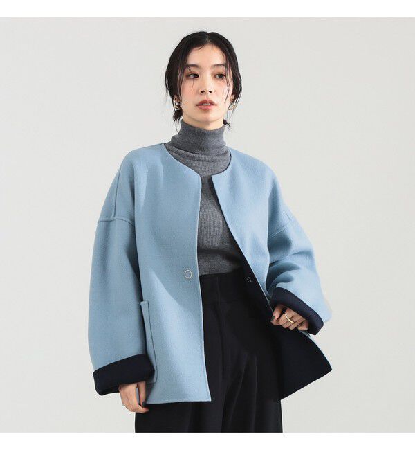 Demi-Luxe BEAMS 「リバー ミドルコート」|ダッフルコート|