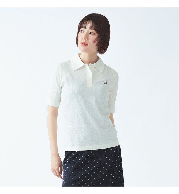 Ray BEAMS 「FRED PERRY / シアー リブ ポロシャツ」|ポロシャツ|ECRU