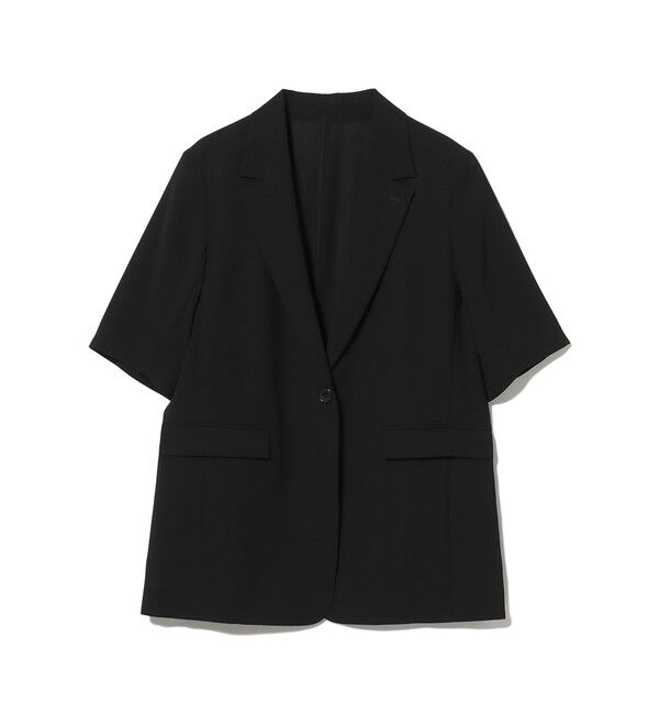 Demi-Luxe BEAMS 「シアー ハーフスリーブ ジャケット」|ダッフルコート|