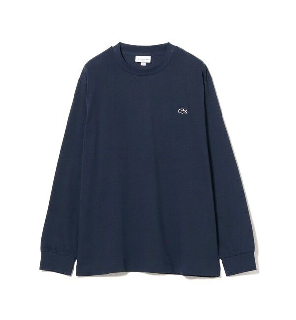 BEAMS「BEAMS｜LACOSTE / ベーシック ロングスリーブ Tシャツ｜ 長袖｜ロンT｜ロゴ刺繍 」|Tシャツ・カットソー|