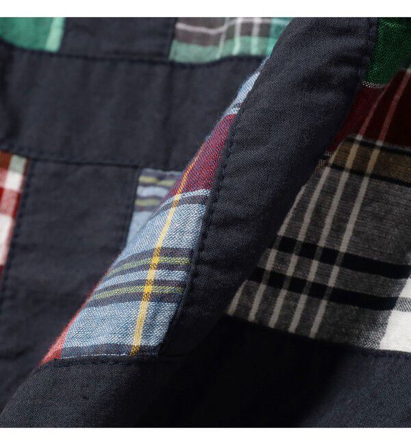 BEAMS PLUS「2 Pleats Shorts Window Patchwork Madras」|その他|