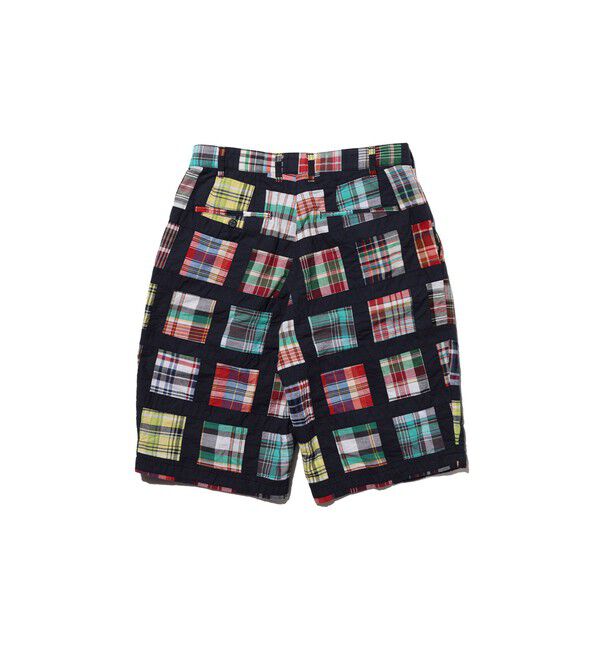 BEAMS PLUS「2 Pleats Shorts Window Patchwork Madras」|その他|