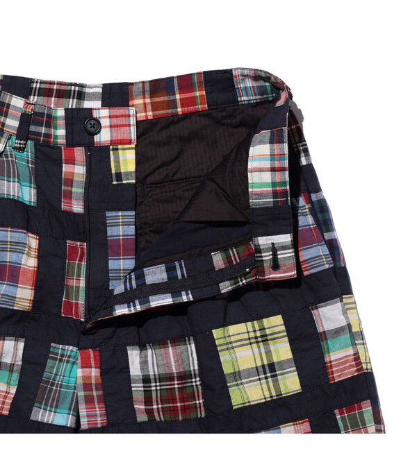 BEAMS PLUS「2 Pleats Shorts Window Patchwork Madras」|その他|