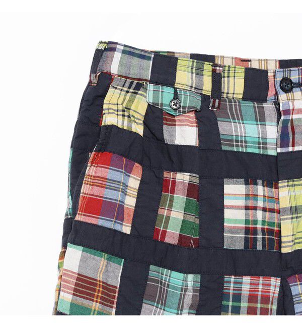 BEAMS PLUS「2 Pleats Shorts Window Patchwork Madras」|その他|