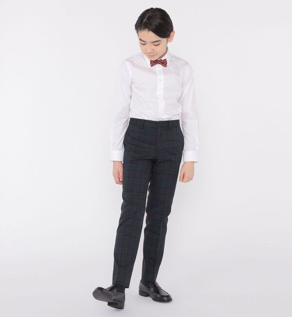 SHIPS KIDS「SHIPS KIDS:145～160cm /〈洗濯機可能〉セレモニー ウォッシャブル ブラックウォッチ ロング パンツ」|その他|