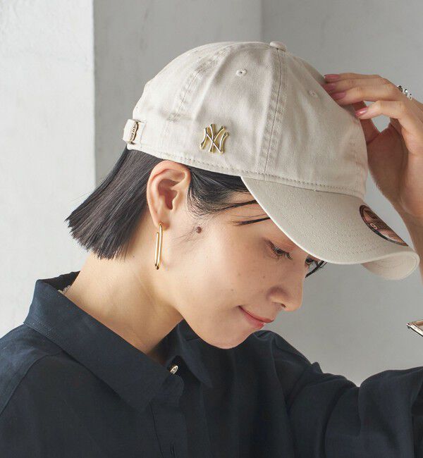 SHIPS for women「《追加予約》【SHIPS別注】NEW ERA:ピンズ付 キャップ」|キャップ・キャスケット|ベージュ