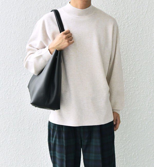 SHIPS any「SHIPS any: 〈手洗い可能〉 ミラノリブ モックネック ニット 25AW◇」|ニット・セーター|ナチュラル